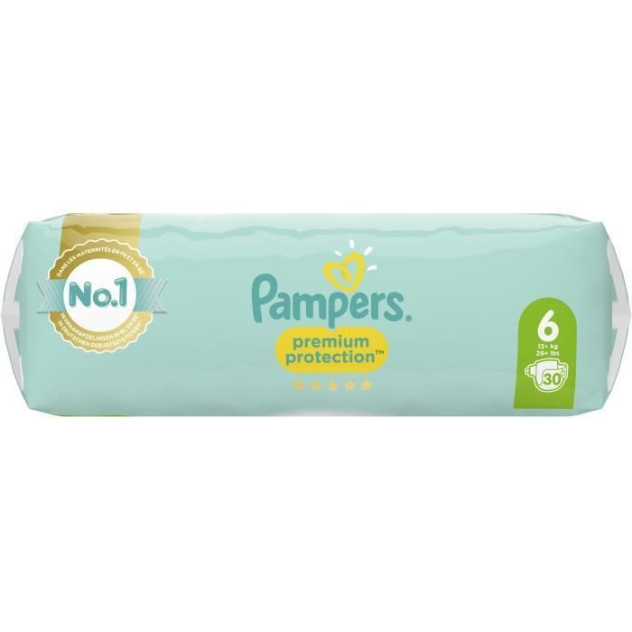 PAMPERS 30 Couches Premium Protection Taille 6 - Photo n°3