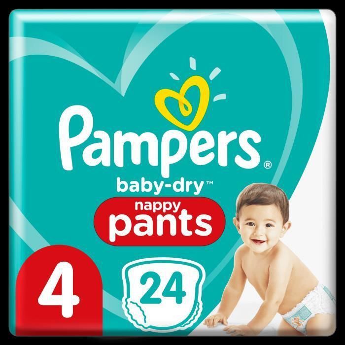 Pampers Baby-Dry Pants Couches-Culottes Taille 4, 24 Culottes - Photo n°1