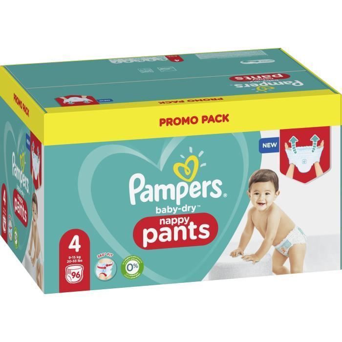 Pampers Baby-Dry Pants Couches-Culottes Taille 4, 96 Culottes - Photo n°2