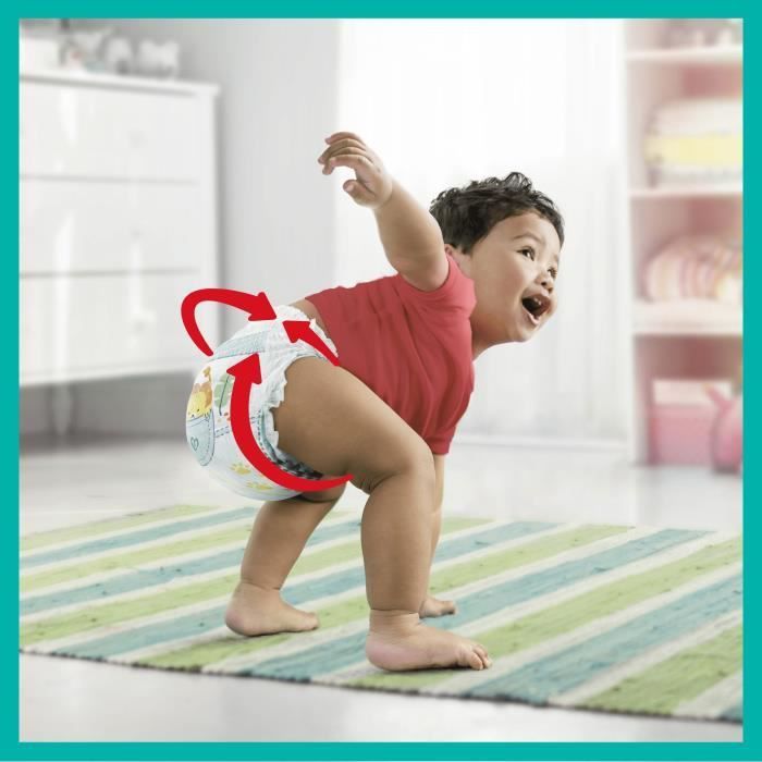 PAMPERS Baby-Dry Pants Taille 7 - 31 Couches-culottes - Photo n°4