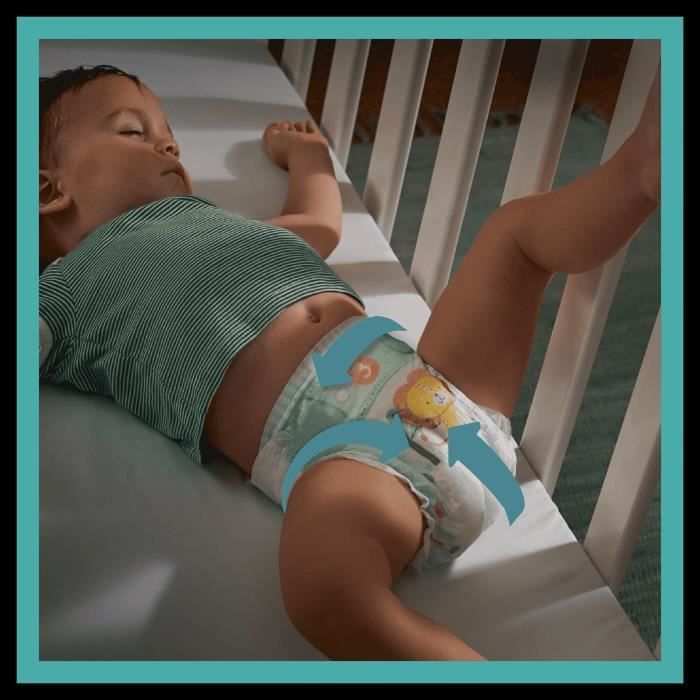 Pampers Baby-Dry Taille 4+, 42 Couches - Photo n°5