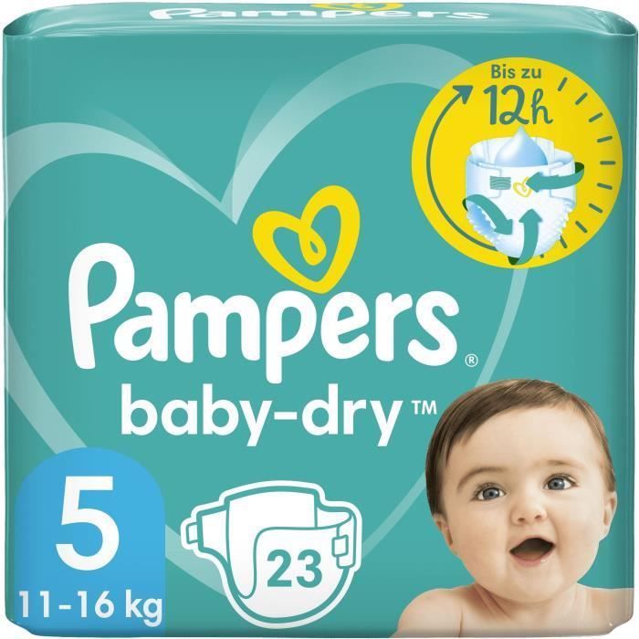 PAMPERS Baby-Dry Taille 5 - 23 Couches - Photo n°1