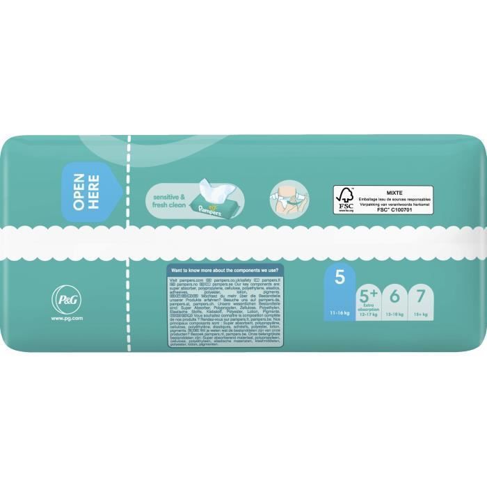 PAMPERS Baby-Dry Taille 5 - 23 Couches - Photo n°4