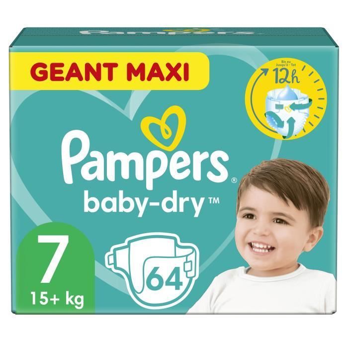 PAMPERS Baby-Dry Taille 7 - 64 Couches - Photo n°5