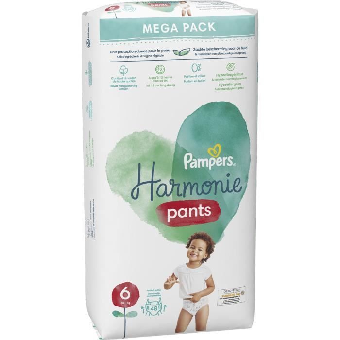 PAMPERS Harmonie Pants Taille 6 - 48 Couches-culottes - Photo n°6