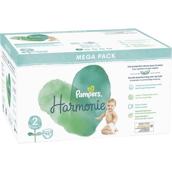 PAMPERS Harmonie Taille 2 - 93 Couches - Photo n°6
