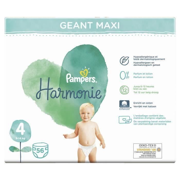 Pampers Harmonie Taille 4, 56 Couches - Photo n°1