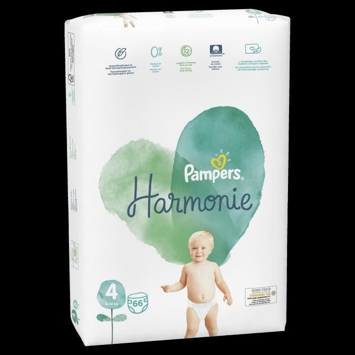 Pampers Harmonie Taille 4, 66 Couches - Photo n°4