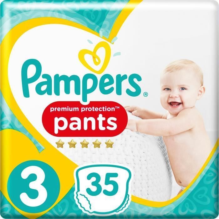 Pampers Premium Protection Pants T3, 35 Couches-Culottes - Photo n°1