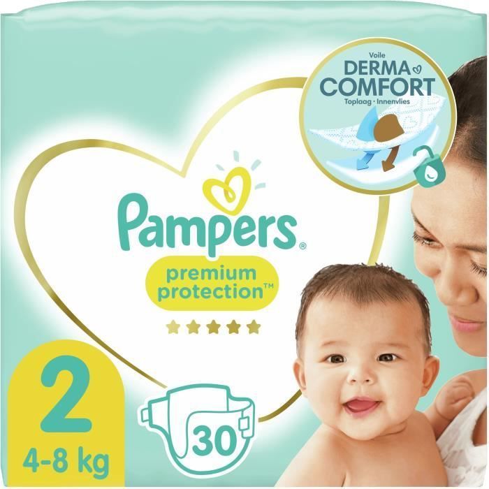 PAMPERS Premium Protection Taille 2 - 30 Couches - Photo n°1