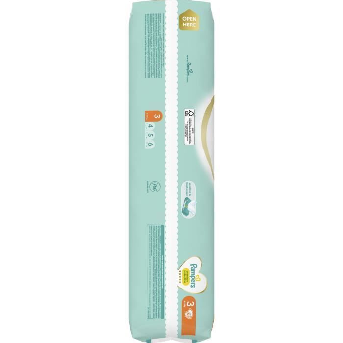 PAMPERS Premium Protection Taille 3 - 52 Couches - Photo n°3