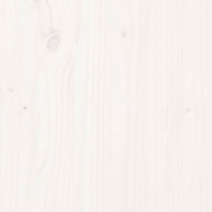 Panier à linge blanc 88,5x44x76 cm Bois massif de pin - Photo n°9