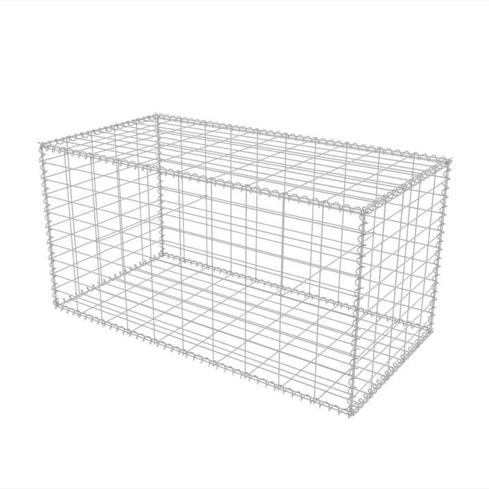 Panier de gabion Acier galvanisé 100x50x50 cm - Photo n°2