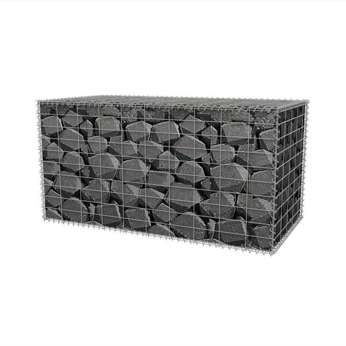 Panier de gabion Acier galvanisé 100x50x50 cm - Photo n°3