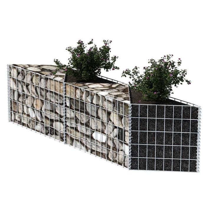 Panier de gabion Acier galvanisé 120x30x50 cm - Photo n°3