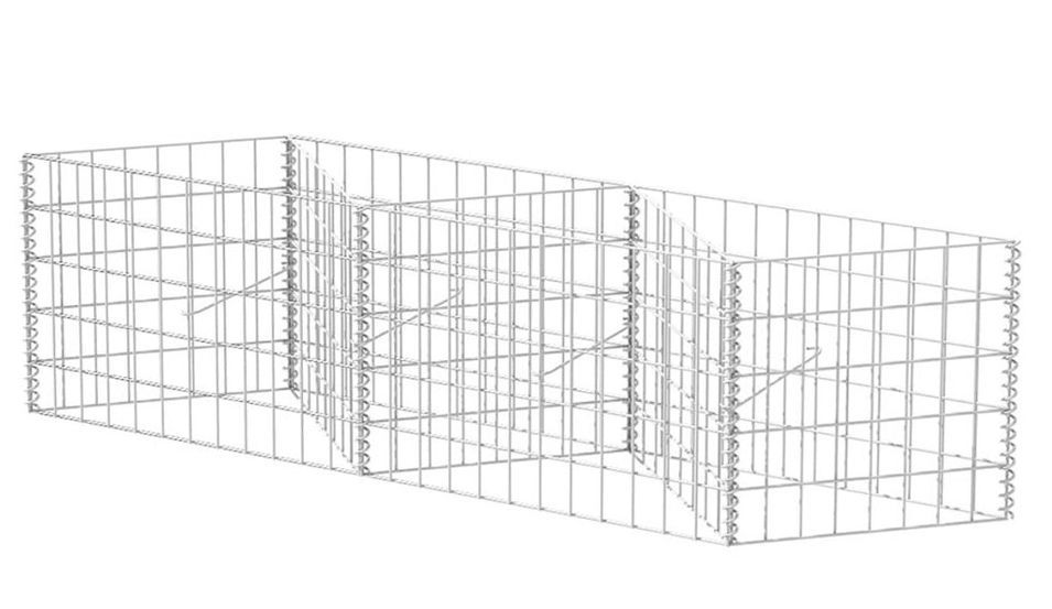 Panier de gabion Acier galvanisé 120x30x50 cm - Photo n°1