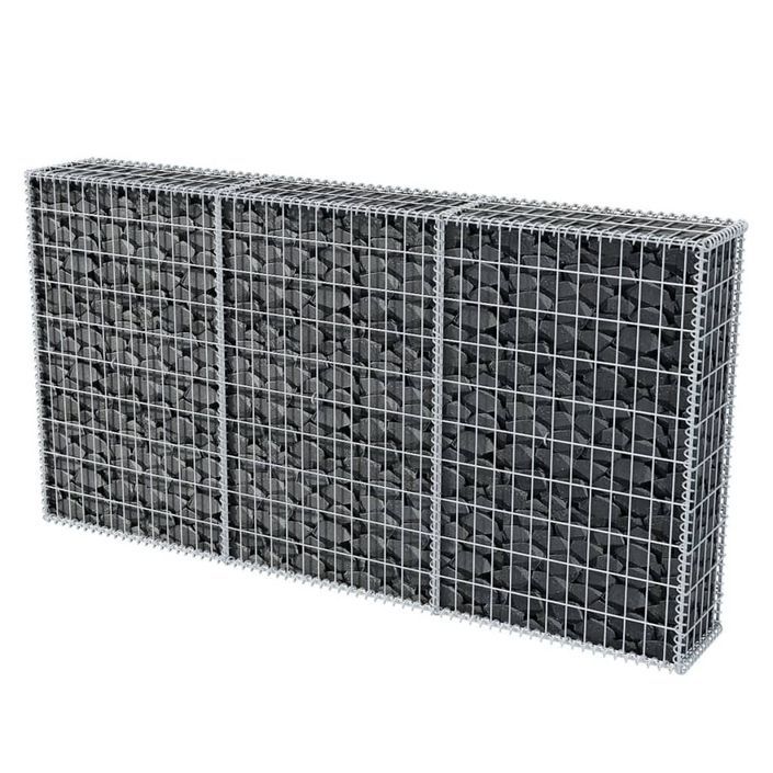 Panier de gabion Acier galvanisé 200x30x100 cm - Photo n°3