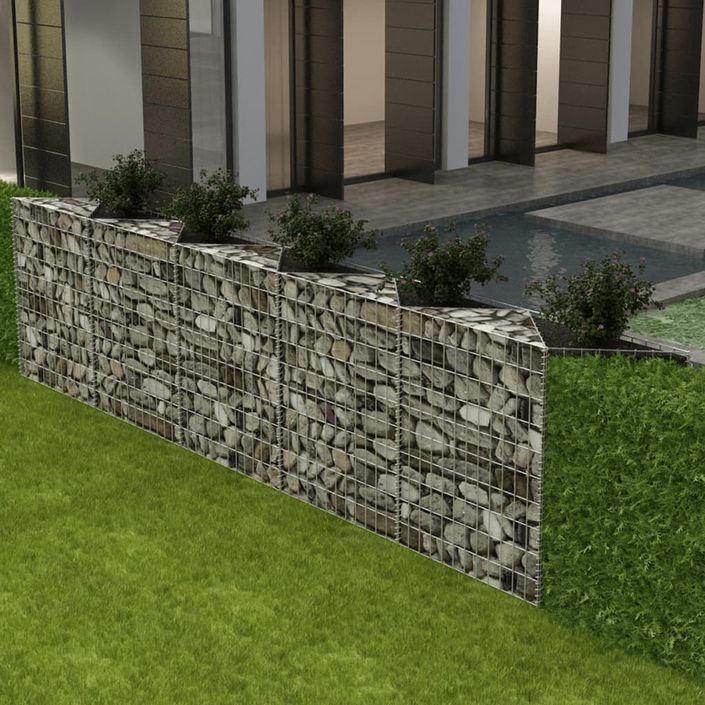 Panier de gabion Acier galvanisé 300x30x100 cm - Photo n°1