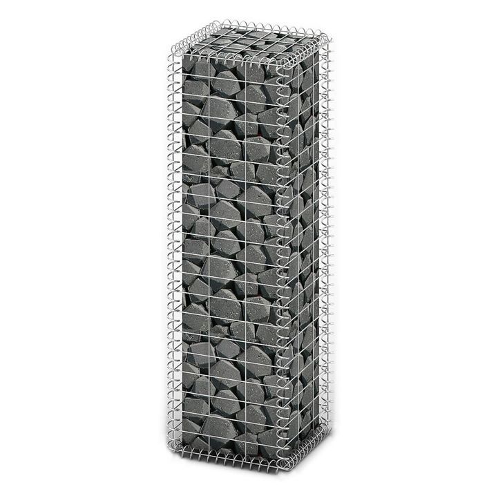 Panier de gabion avec couvercle Fil galvanisé 100 x 30 x 30 cm - Photo n°1