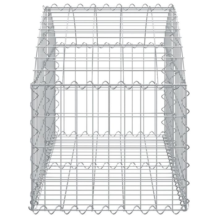 Panier de gabions arqué 100x50x40/60 cm Fer galvanisé - Photo n°4