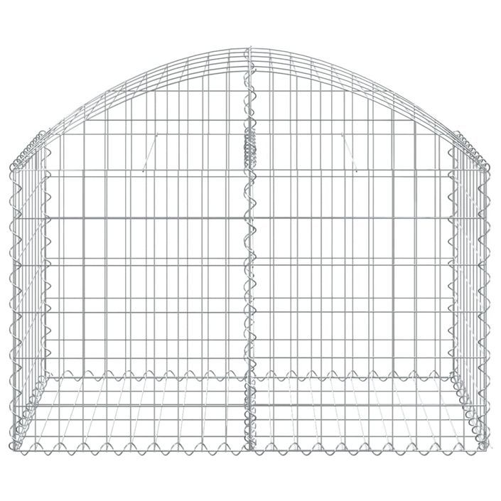 Panier de gabions arqué 100x50x60/80 cm Fer galvanisé - Photo n°3