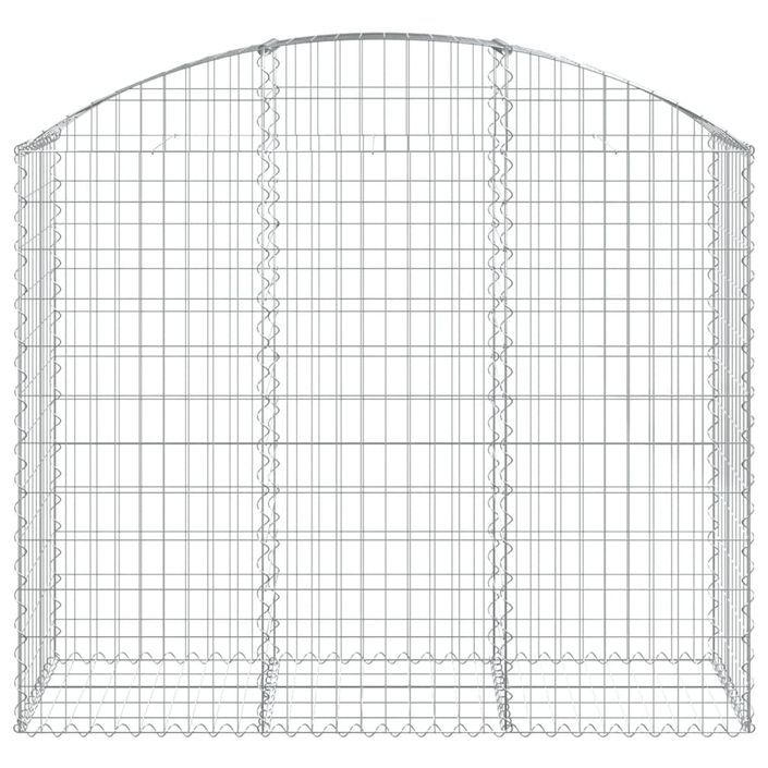 Panier de gabions arqué 150x50x120/140 cm Fer galvanisé - Photo n°3