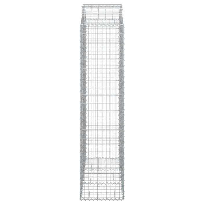 Panier de gabions arqué 150x50x200/220 cm Fer galvanisé - Photo n°4