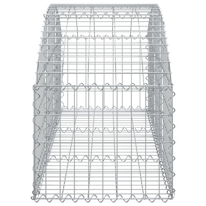 Panier de gabions arqué 150x50x40/60 cm Fer galvanisé - Photo n°4