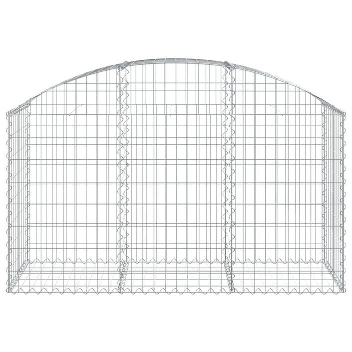 Panier de gabions arqué 150x50x80/100 cm Fer galvanisé - Photo n°3