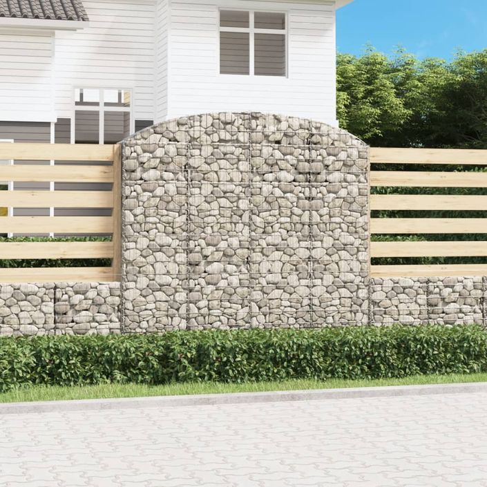 Panier de gabions arqué 200x30x180/200 cm Fer galvanisé - Photo n°1