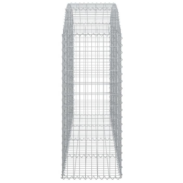 Panier de gabions arqué 200x50x120/140 cm Fer galvanisé - Photo n°4