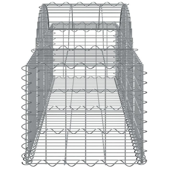 Panier de gabions arqué 200x50x40/60 cm Fer galvanisé - Photo n°4