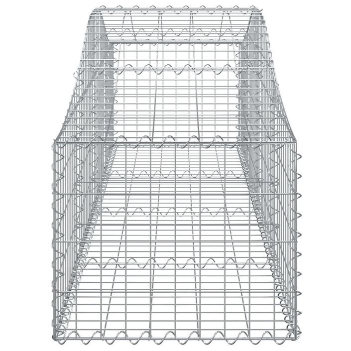 Panier de gabions arqué 200x50x40/60 cm Fer galvanisé - Photo n°4