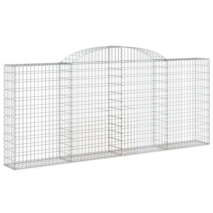 Panier de gabions arqué 300x30x120/140 cm Fer galvanisé - Photo n°2