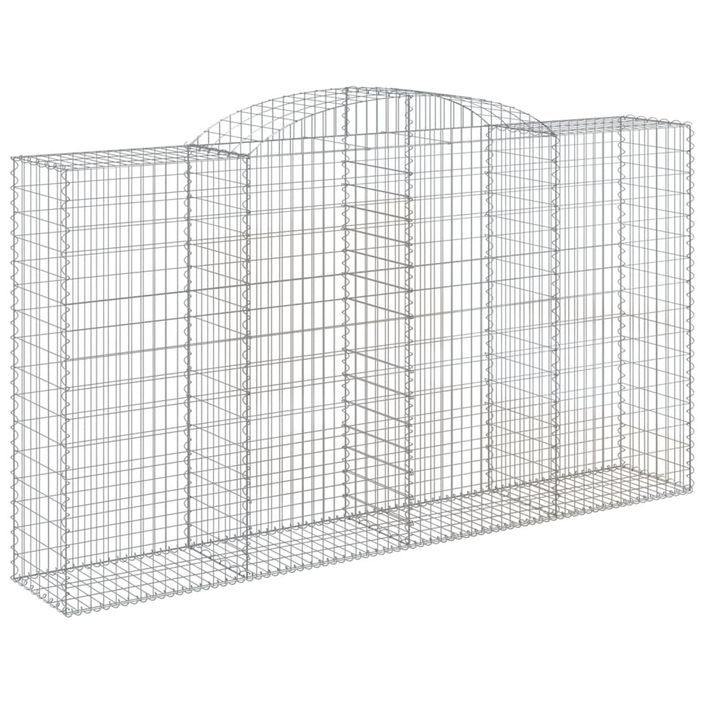 Panier de gabions arqué 300x50x160/180 cm Fer galvanisé - Photo n°2