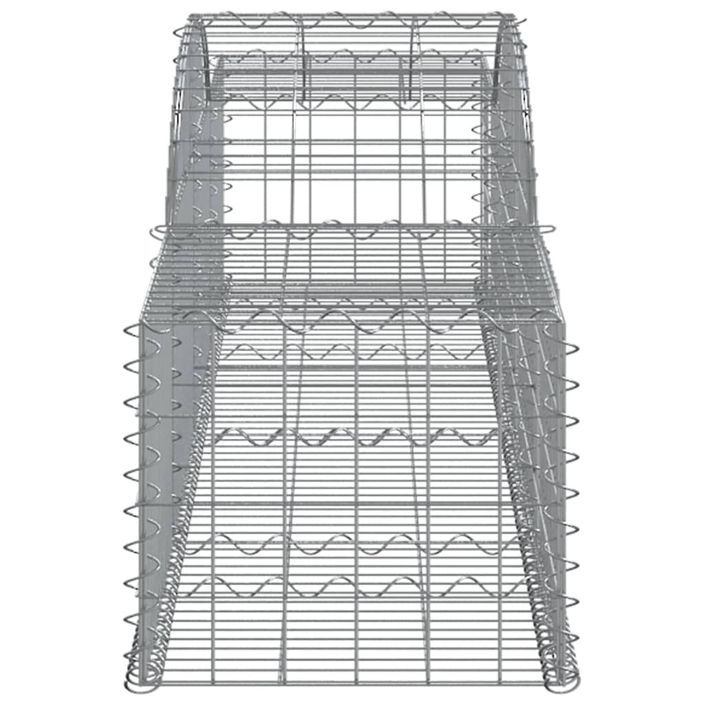 Panier de gabions arqué 300x50x40/60 cm Fer galvanisé - Photo n°4