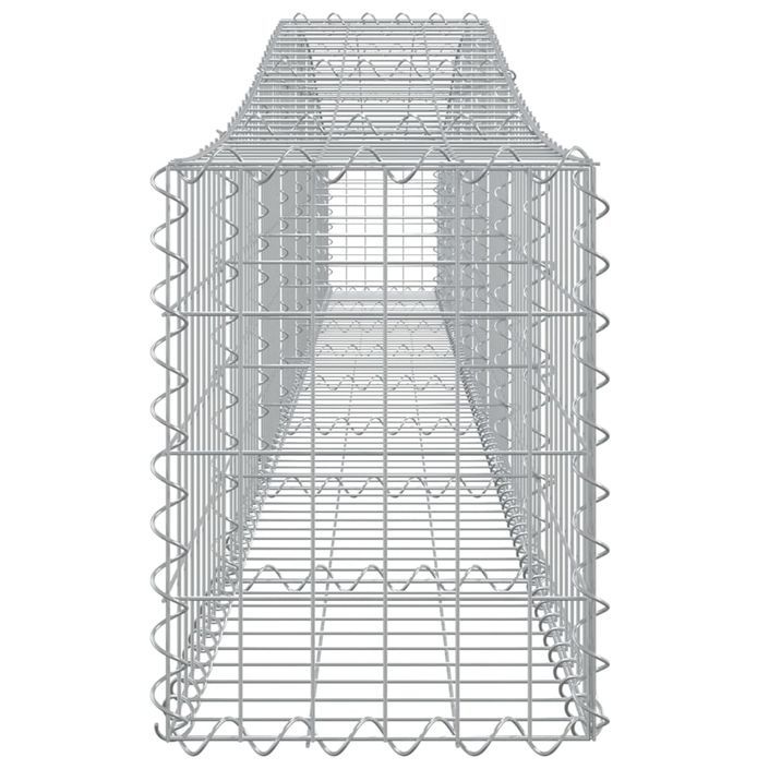 Panier de gabions arqué 400x30x40/60 cm Fer galvanisé - Photo n°4