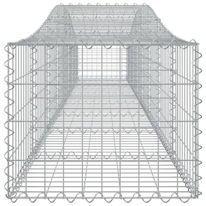 Panier de gabions arqué 400x50x40/60 cm Fer galvanisé - Photo n°4