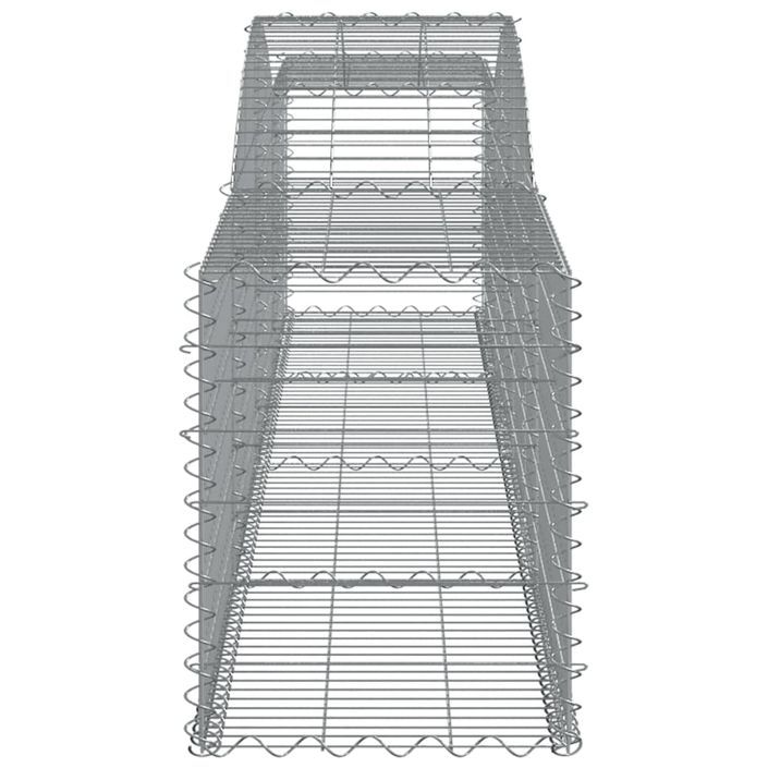 Panier de gabions arqué 400x50x60/80 cm Fer galvanisé - Photo n°4