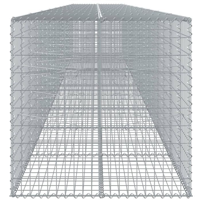 Panier gabion avec couvercle 1000x100x100 cm fer galvanisé - Photo n°4