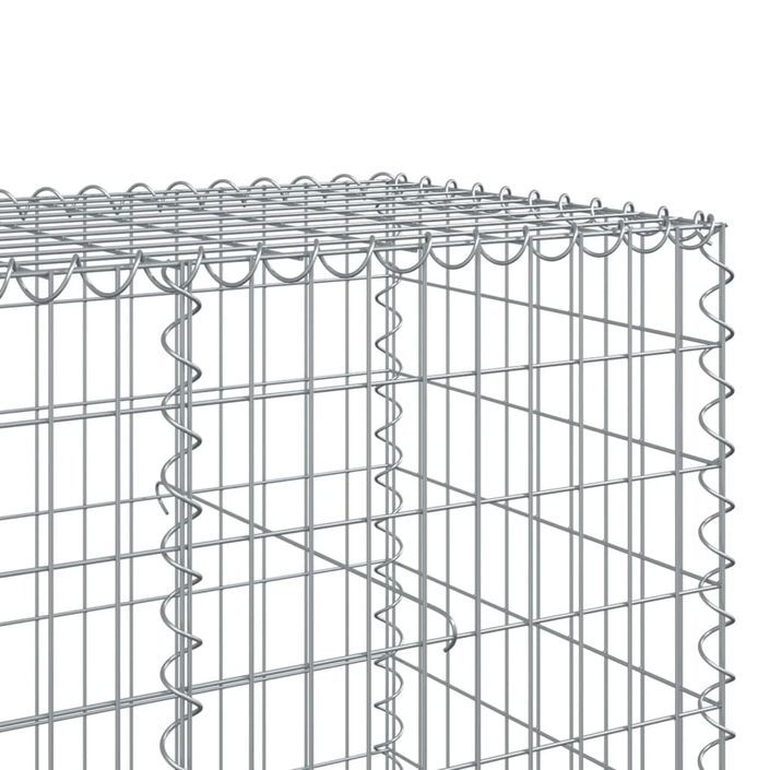 Panier gabion avec couvercle 1000x100x100 cm fer galvanisé - Photo n°6