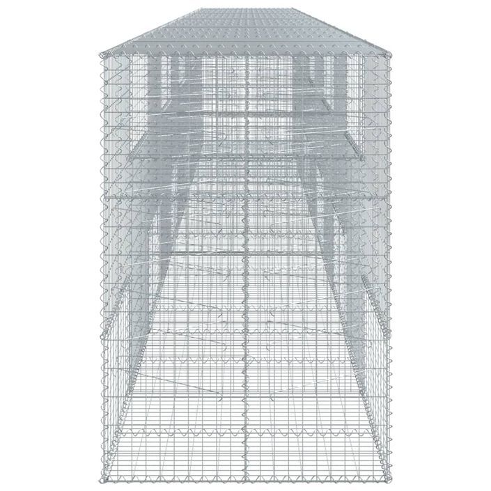 Panier gabion avec couvercle 1000x100x150 cm fer galvanisé - Photo n°4