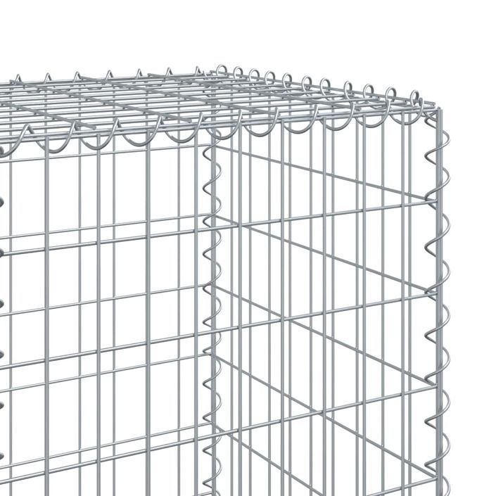 Panier gabion avec couvercle 1000x50x150 cm fer galvanisé - Photo n°6