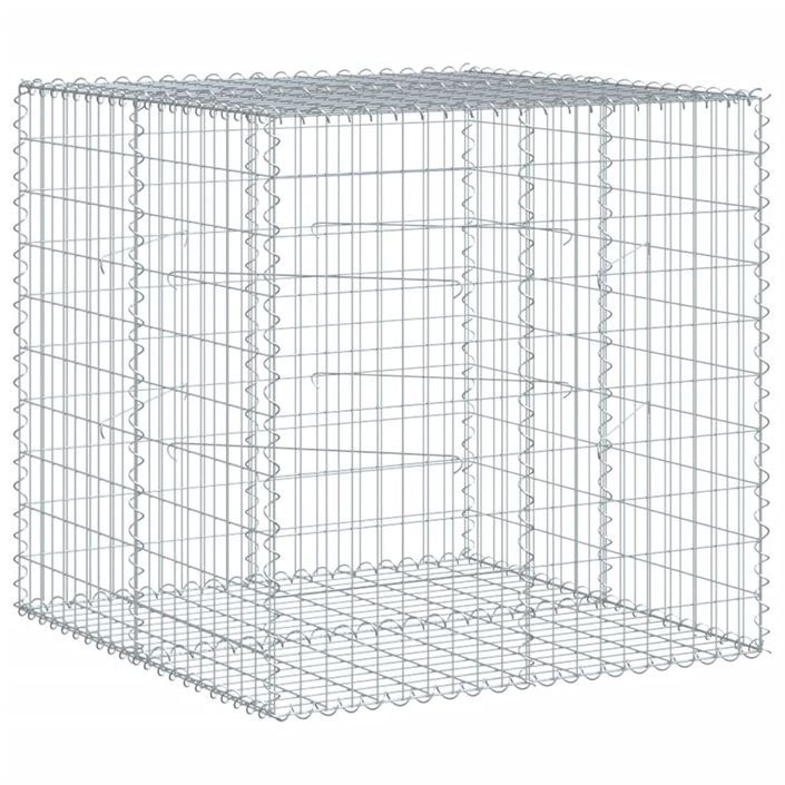 Panier gabion avec couvercle 100x100x100 cm fer galvanisé - Photo n°2