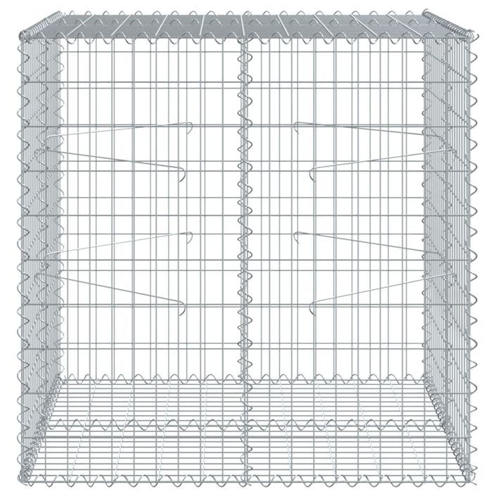 Panier gabion avec couvercle 100x100x100 cm fer galvanisé - Photo n°4