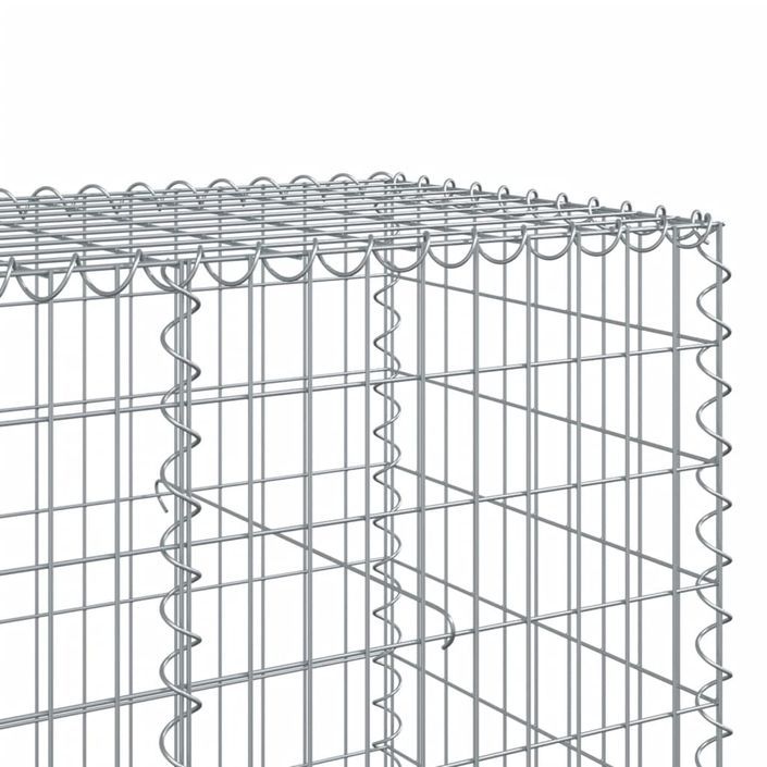 Panier gabion avec couvercle 100x100x100 cm fer galvanisé - Photo n°6