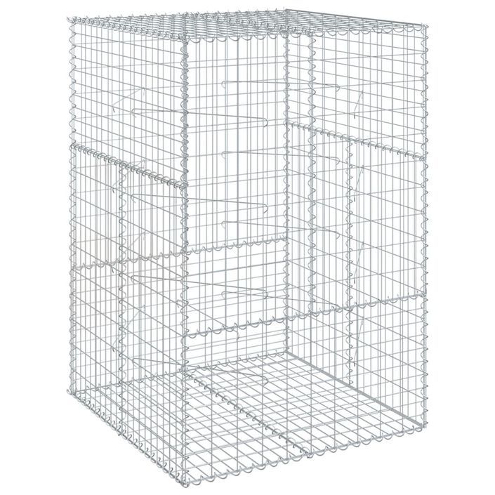 Panier gabion avec couvercle 100x100x150 cm fer galvanisé - Photo n°2