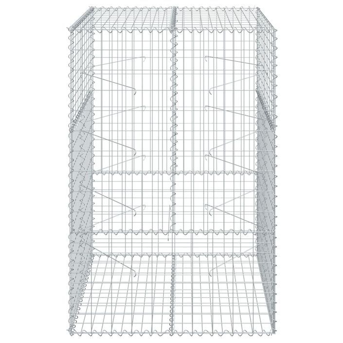 Panier gabion avec couvercle 100x100x150 cm fer galvanisé - Photo n°3