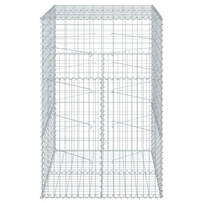 Panier gabion avec couvercle 100x100x150 cm fer galvanisé - Photo n°4