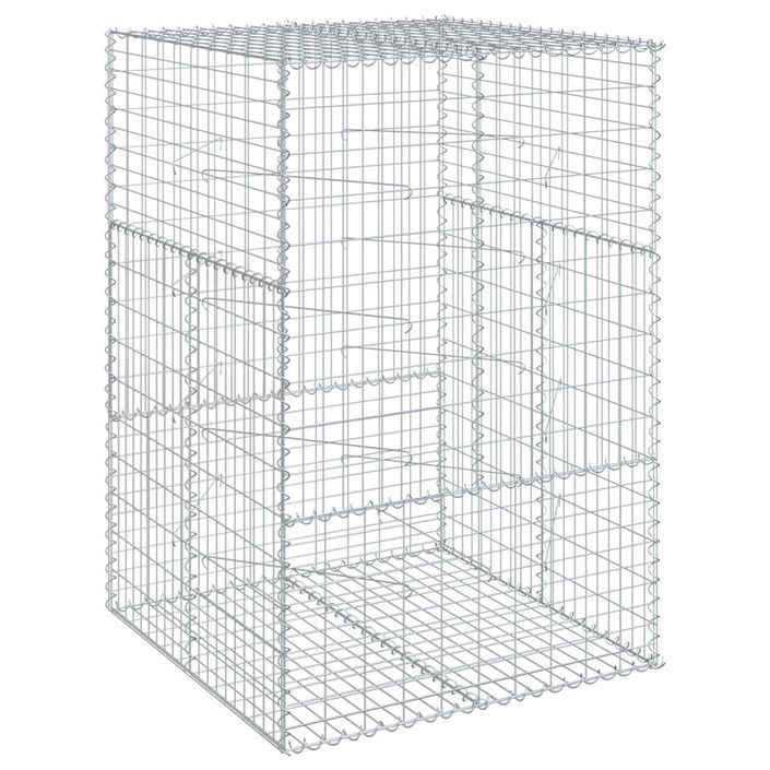 Panier gabion avec couvercle 100x100x150 cm fer galvanisé - Photo n°5